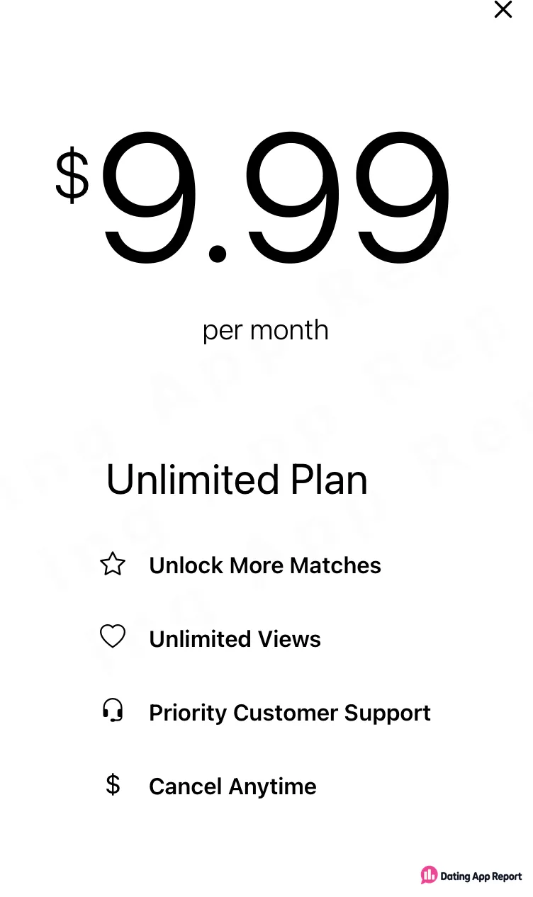 Peach's Unlimited Plan offer displays a price of $9.99 per month.