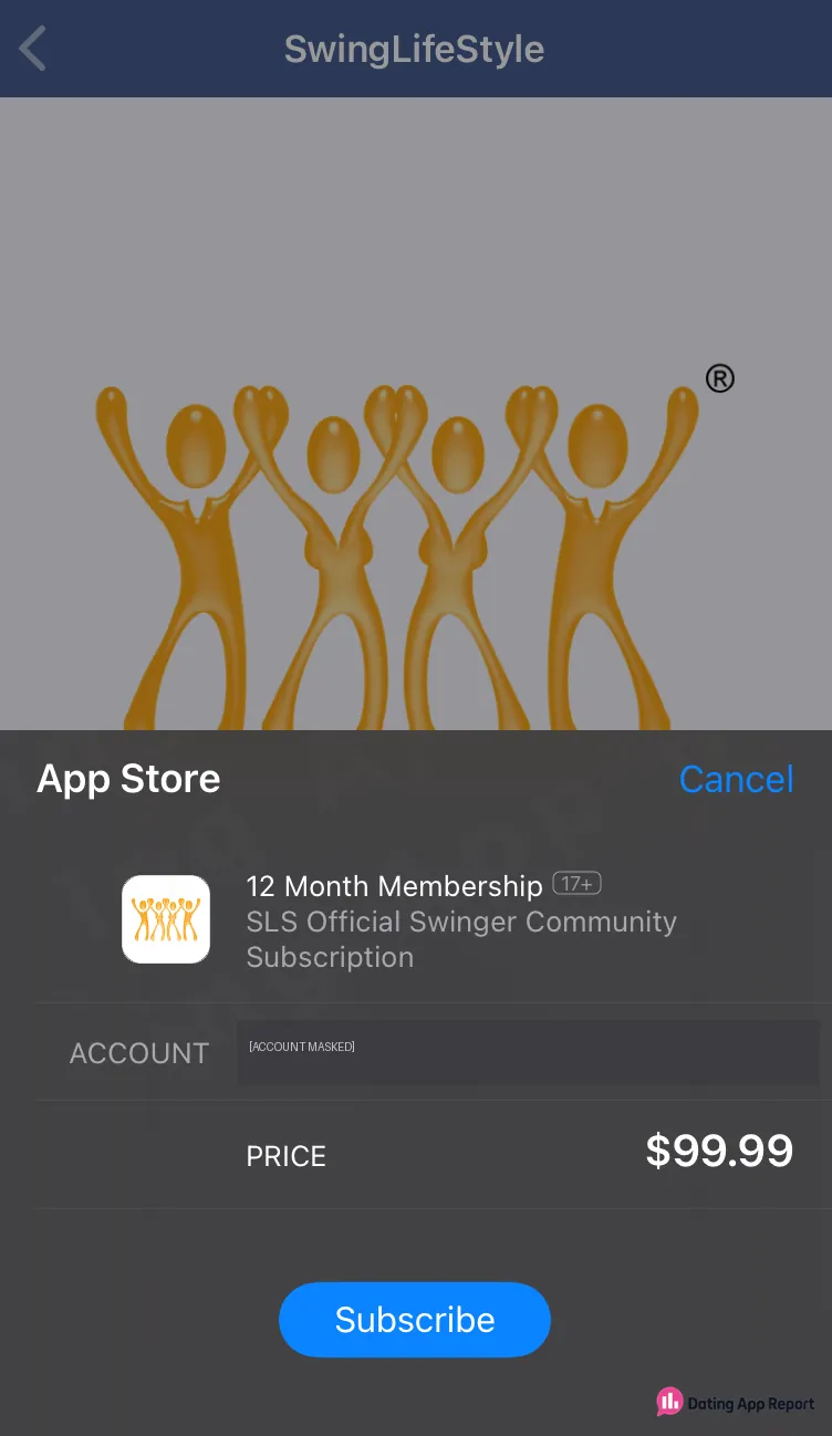 App Store sheet showing the 12 Month Membership priced at $99.99.