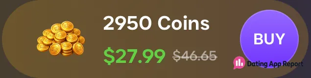 Coin-shop offer listing 2,950 coins for $27.99.