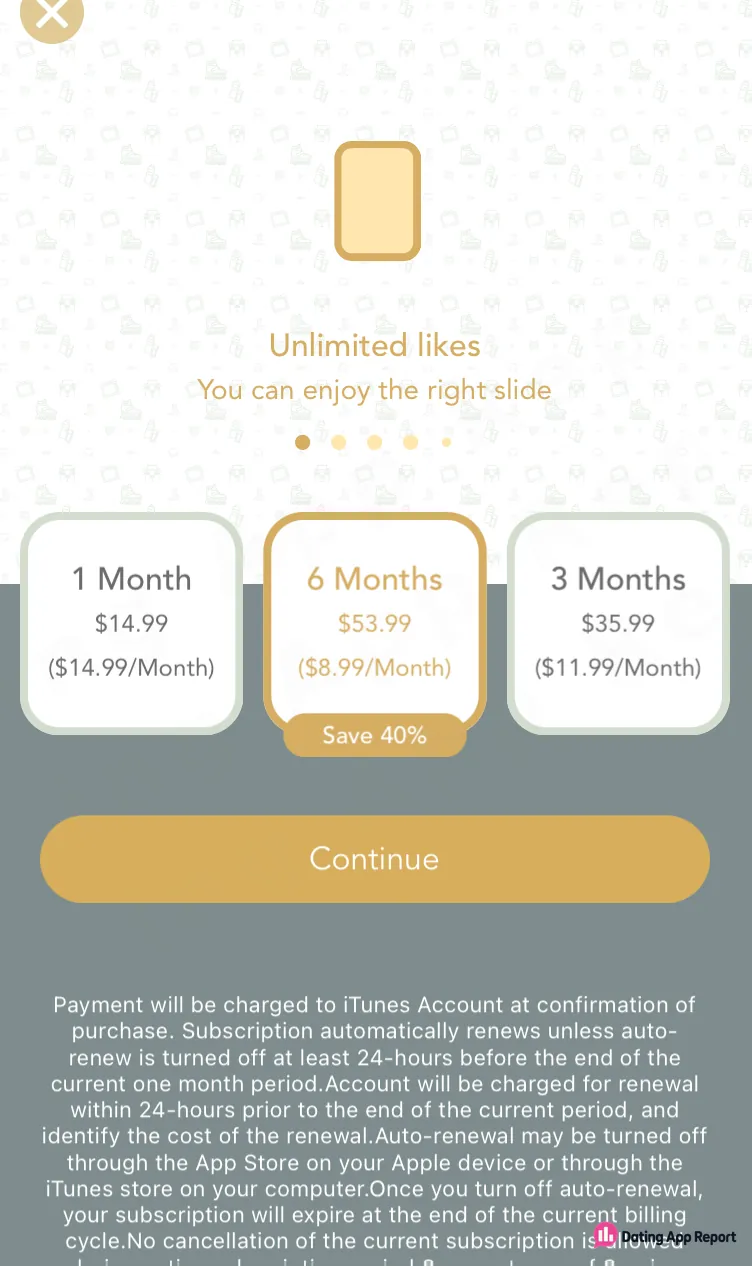 The selected six-month subscription plan costs $53.99, shown as $8.99 per month.