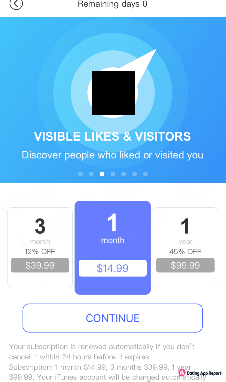 The selected one-month subscription is priced at $14.99.